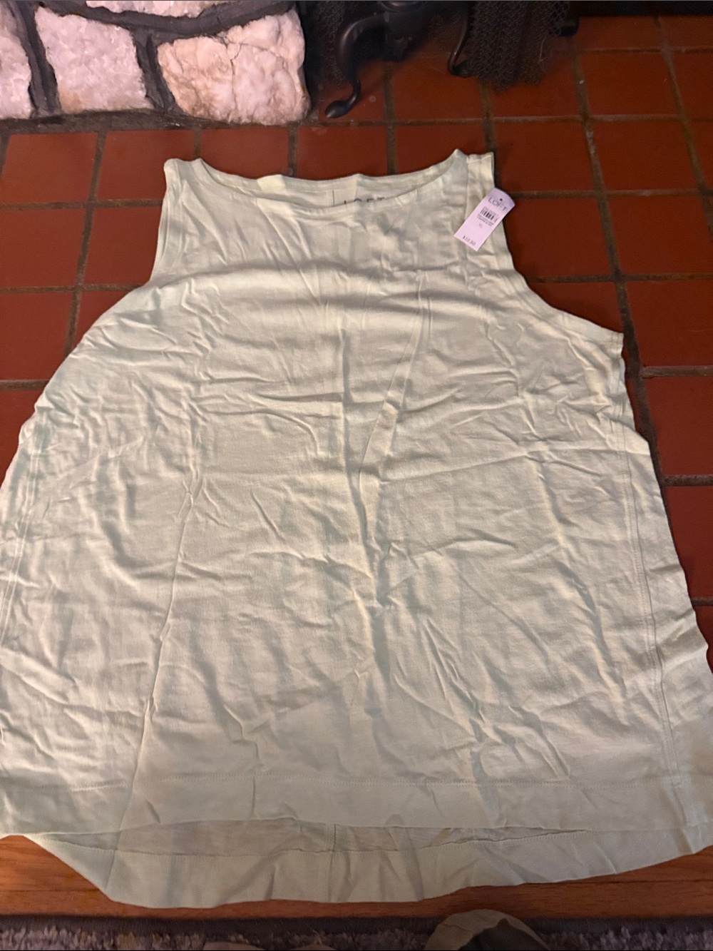 LOFT Mint Green Sleeveless Tank Top